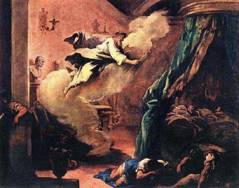 RICCI, Sebastiano Dream of Aesculapius oil painting picture